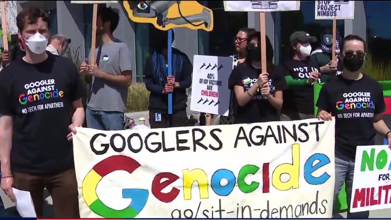 Featured image for "Google Employees Stage Nationwide Protests Against Company's Contracts with Israel"