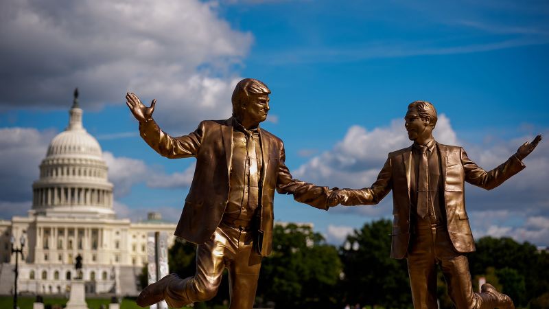 Featured image for Trump-Epstein Statue Reinstated at National Mall