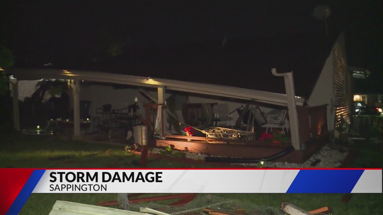 Tornado and Storms Ravage South St. Louis County, Down Trees and Power Lines