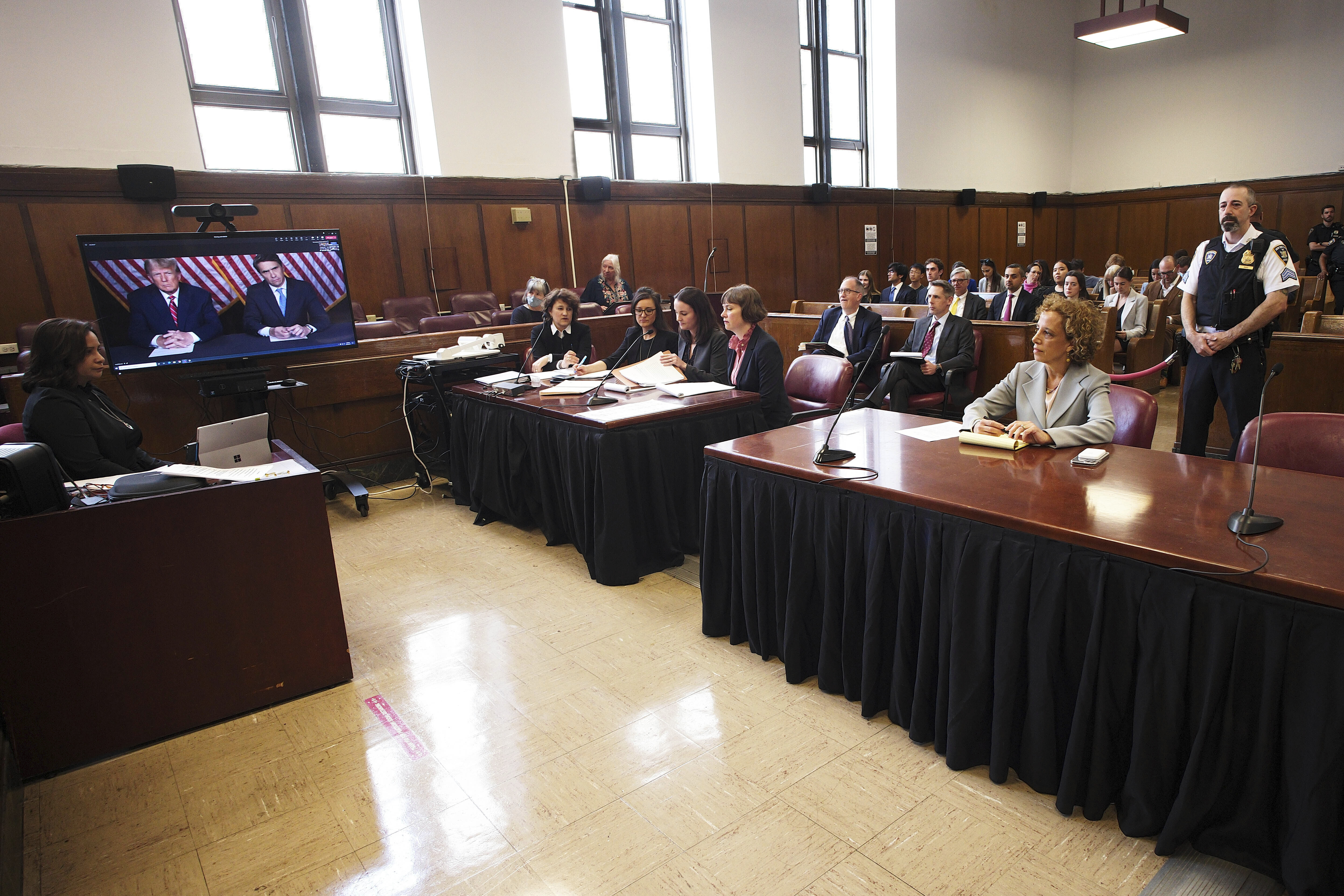 "Former President Trump's Virtual Court Appearance Set for Late March"