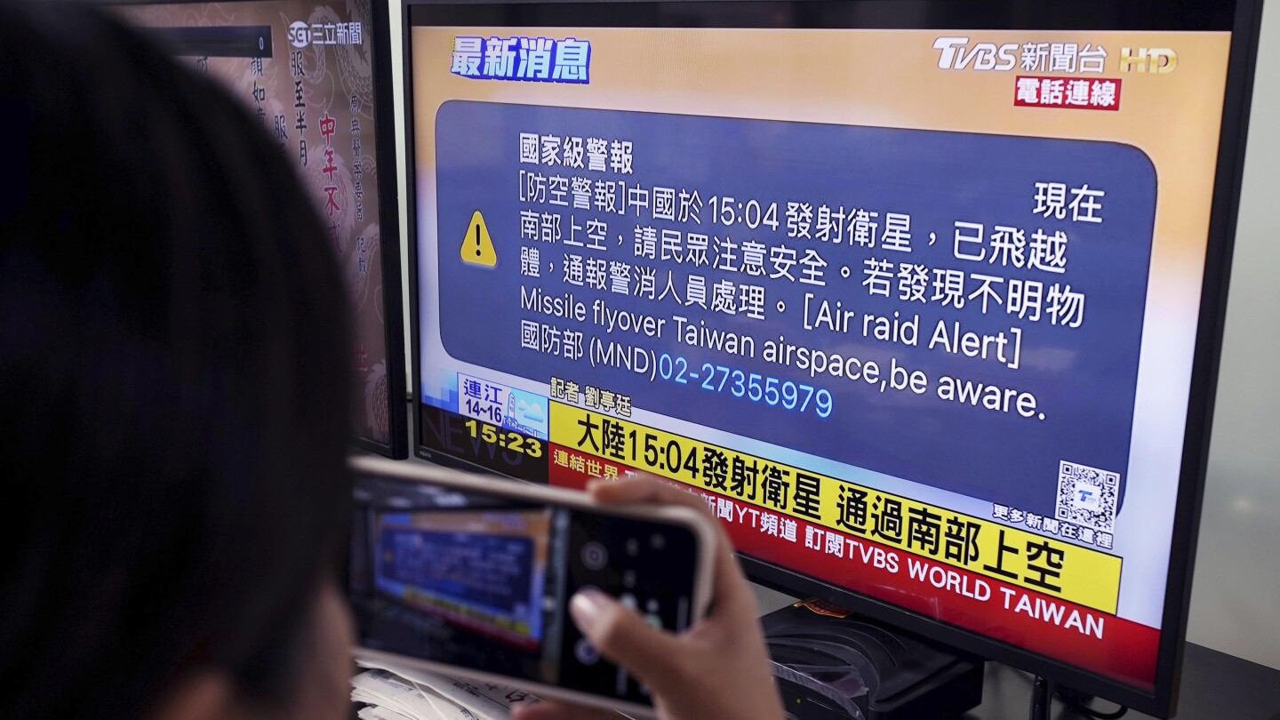 Taiwan on High Alert as China Launches Satellite Over Island