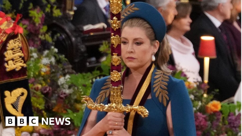 Featured image for Penny Mordaunt steals the show at King's coronation with sword-wielding role.