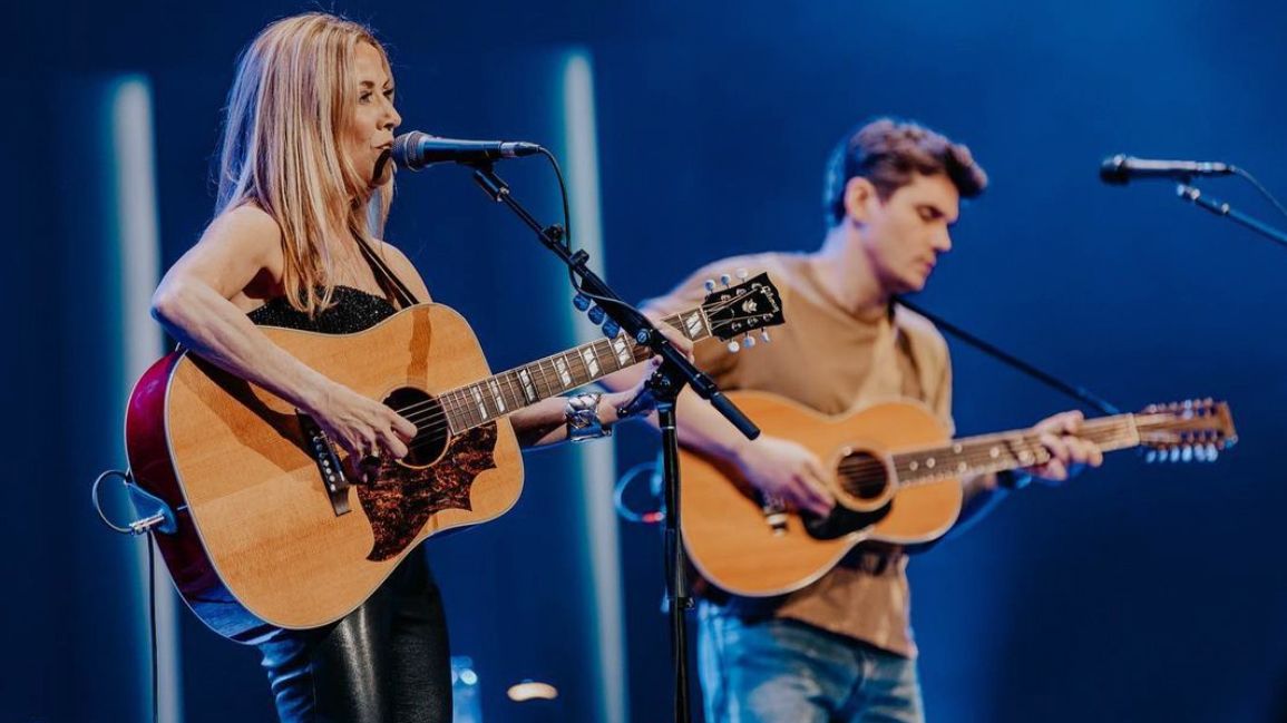 John Mayer's Acoustic Tour Takes Nashville by Storm with Surprise Guest Sheryl Crow.