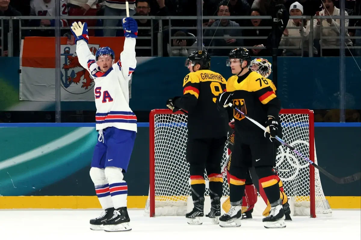 USA hockey dominates Germany, eyes Sweden showdown in Olympic knockout stage