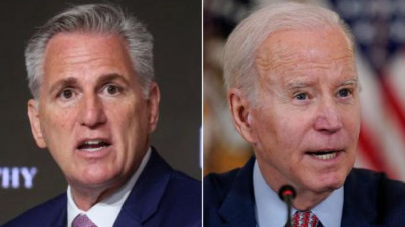 Featured image for McCarthy and Biden Clash Over US Debt Handling