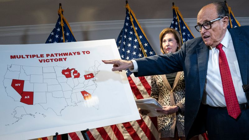 "Giuliani's Failure to Vet Claims and Turn Over Evidence Leads to Sanctions in Defamation Suit by Georgia Election Workers"