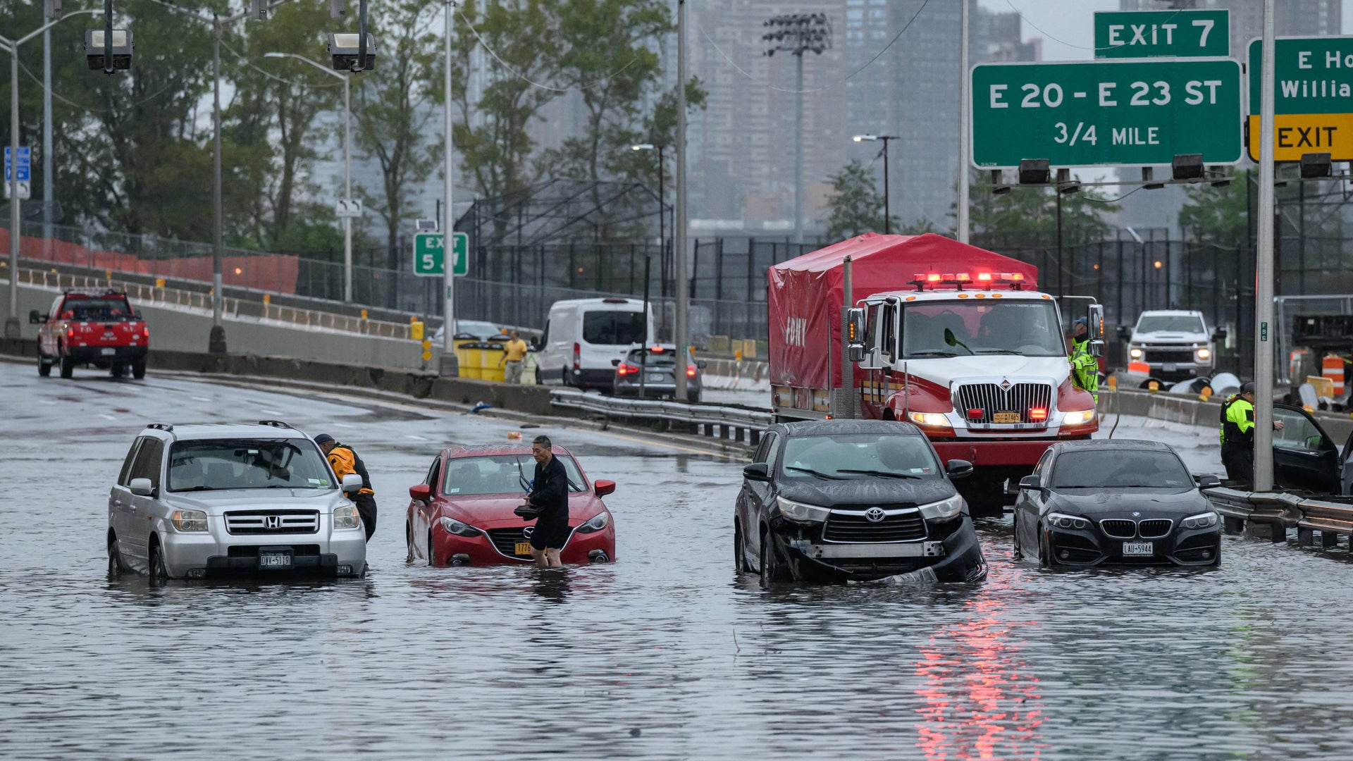 "Unprecedented Flooding Hits NYC: Streets Transformed into Rivers"