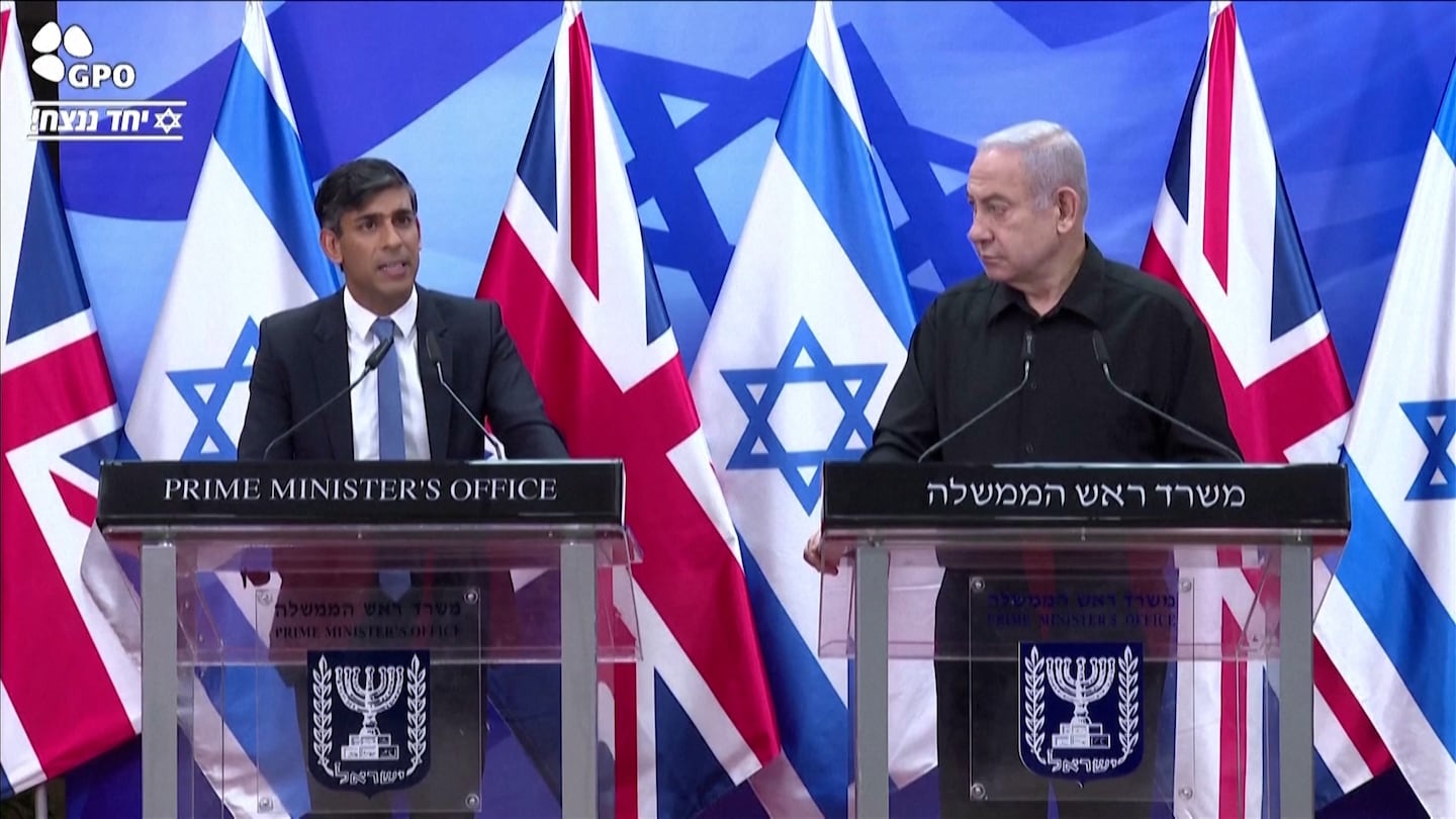 Rishi Sunak Calls for Aid to Gaza, Backs Israel - The Washington Post