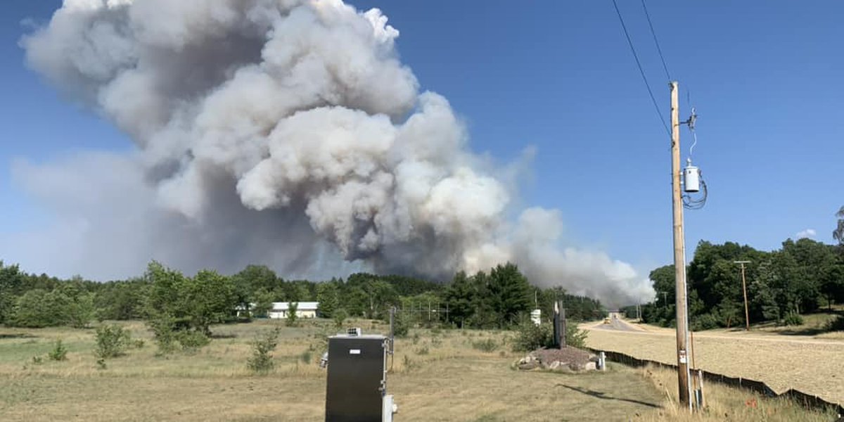 Featured image for "Massive Wildfire Engulfs Waushara County, Devouring Over 800 Acres"