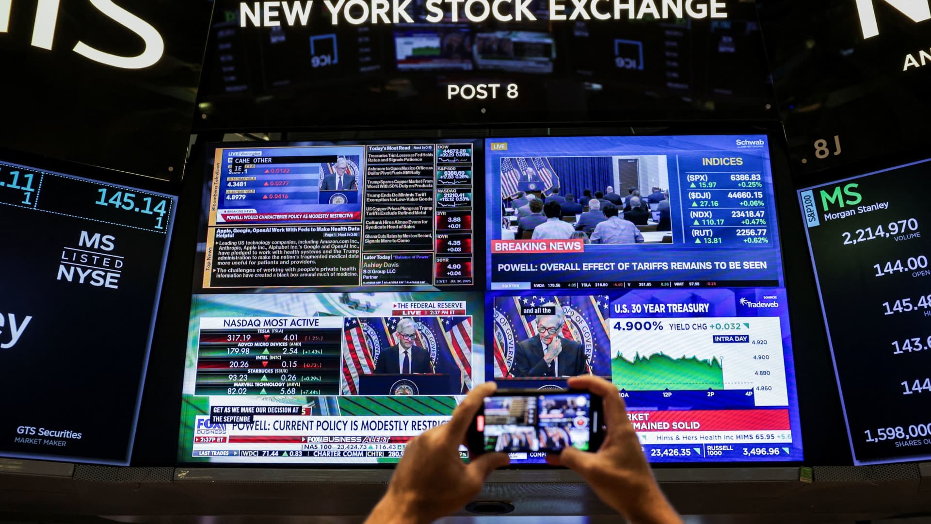 Featured image for Stocks Slip as Weak Jobs Data Fuels Rate Cut Expectations