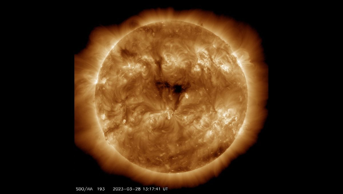 Multiple Massive Holes in Sun's Atmosphere Pose Threat to Earth