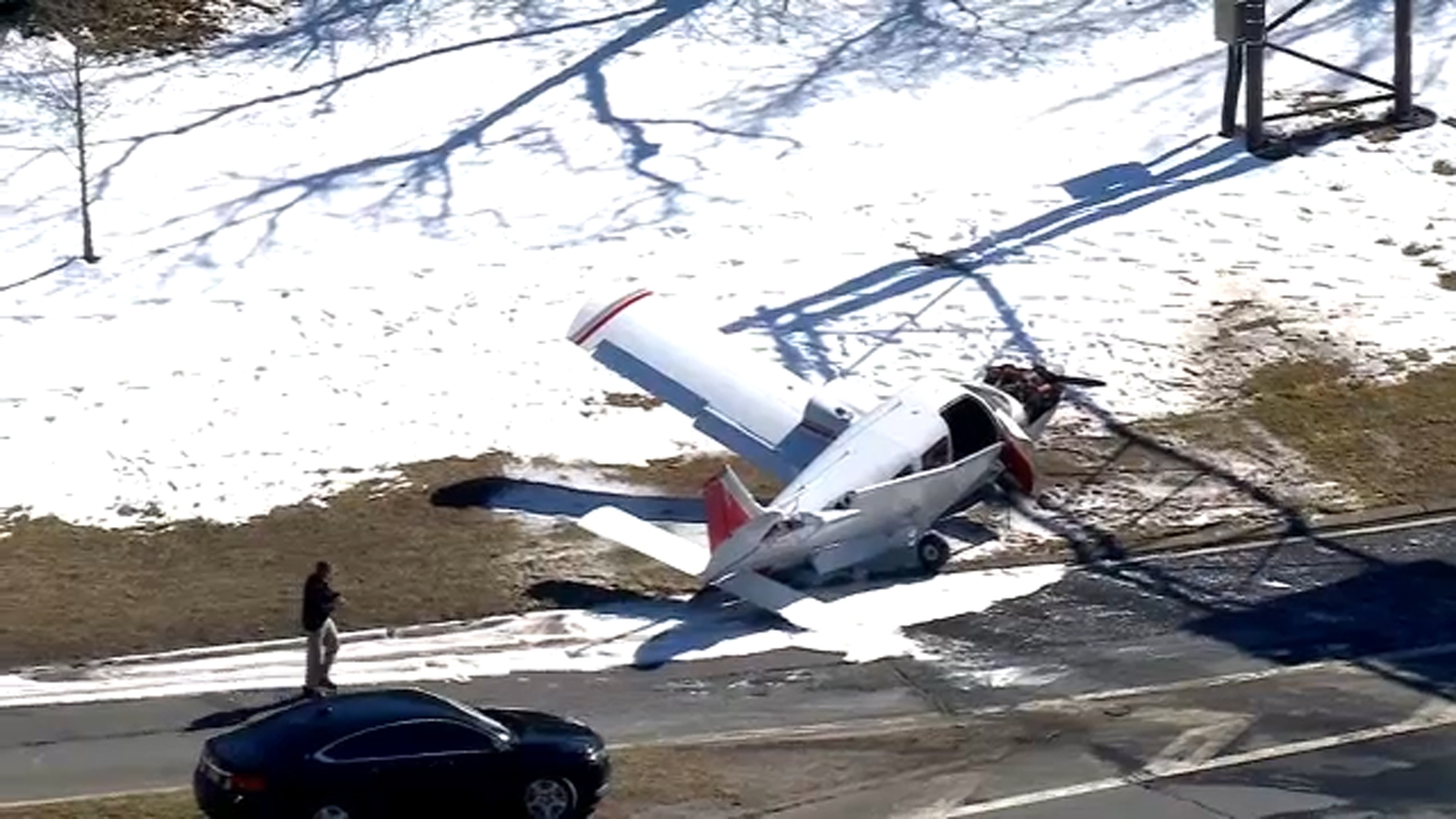 "Emergency Landing: Small Plane Touches Down on Long Island's Southern State Parkway"