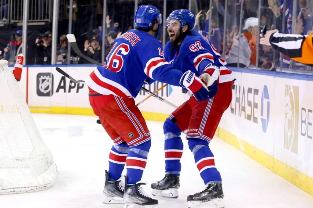 Featured image for "Rangers Clinch Playoff Berth with Wild OT Win Over Flyers"
