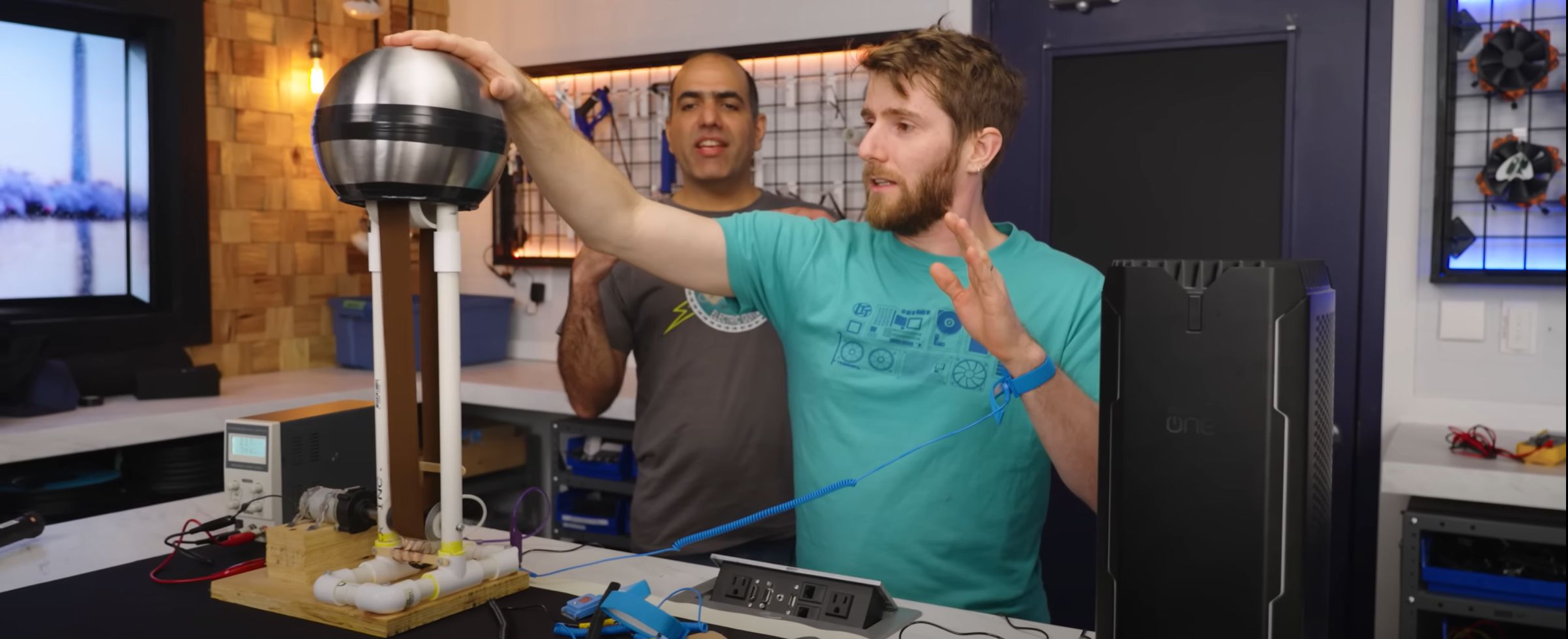 Featured image for Testing the Effectiveness of Wireless ESD Wrist Straps with LTT and ElectroBOOM.