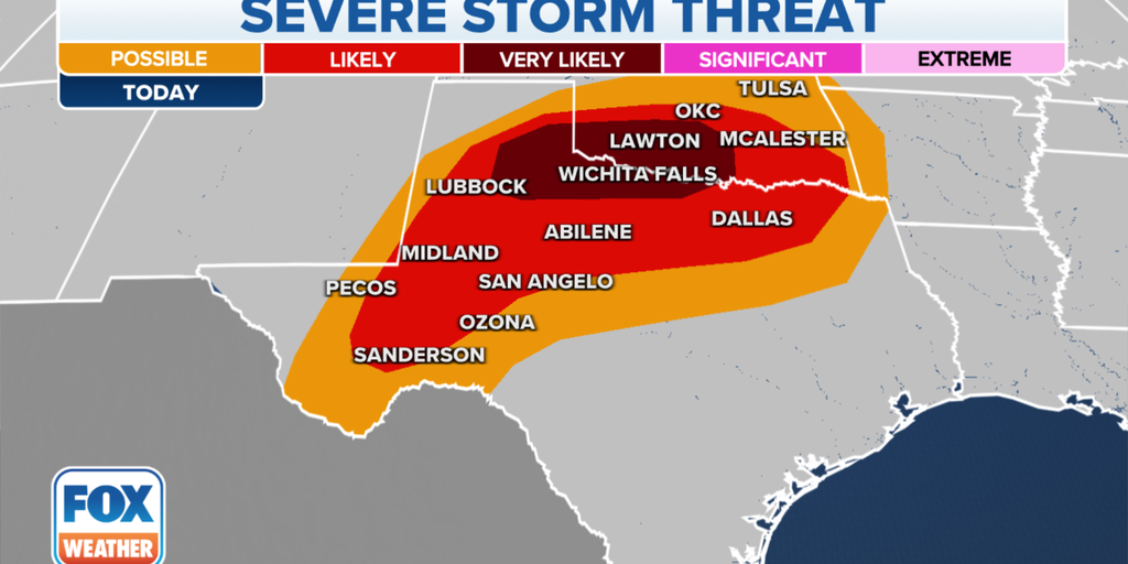Impending Severe Weather Threatens Dallas-Fort Worth Metroplex and Houston