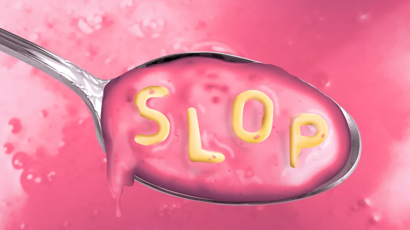 Featured image for Merriam-Webster's 2025 Word of the Year is 'Slop'