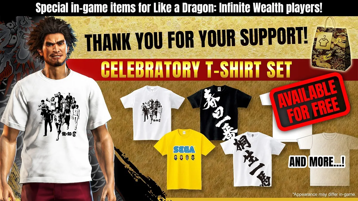 Featured image for "Like a Dragon: Infinite Wealth Hits 1 Million Sales Milestone, Receives Free DLC"