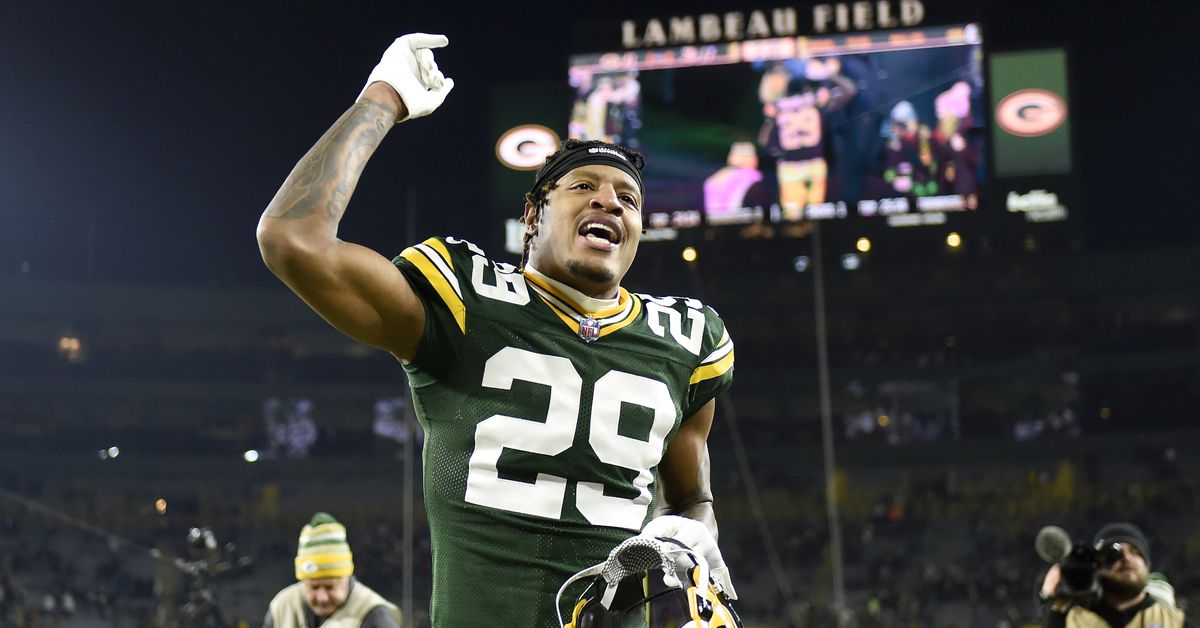 Featured image for Packers free up $3.3M in cap space with Rasul Douglas contract restructuring.