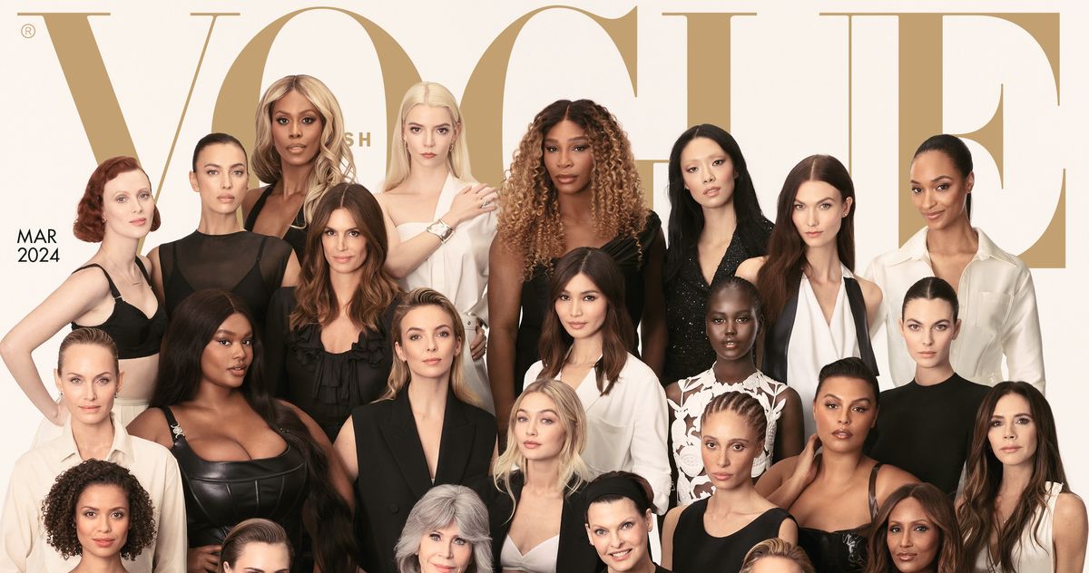 Featured image for "British Vogue's Epic Farewell: 40 Legendary Stars Grace Edward Enninful's Final Cover"