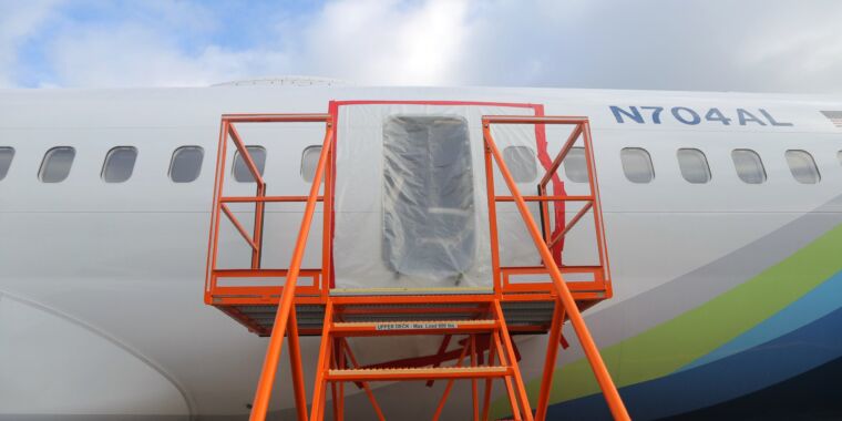 Featured image for "Boeing's Safety Exemption Bid Withdrawn as Missing Bolts Found on Alaska Airlines Plane"