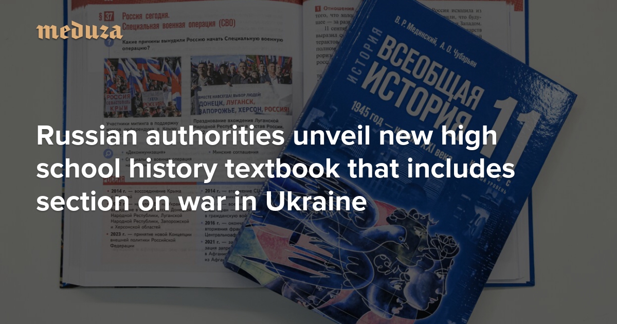 "Russia's Controversial History Book Promotes Ukraine Invasion"
