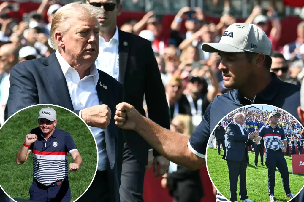 Featured image for President's Ryder Cup Arrival Sparks Trump Dance and Fist-Bump