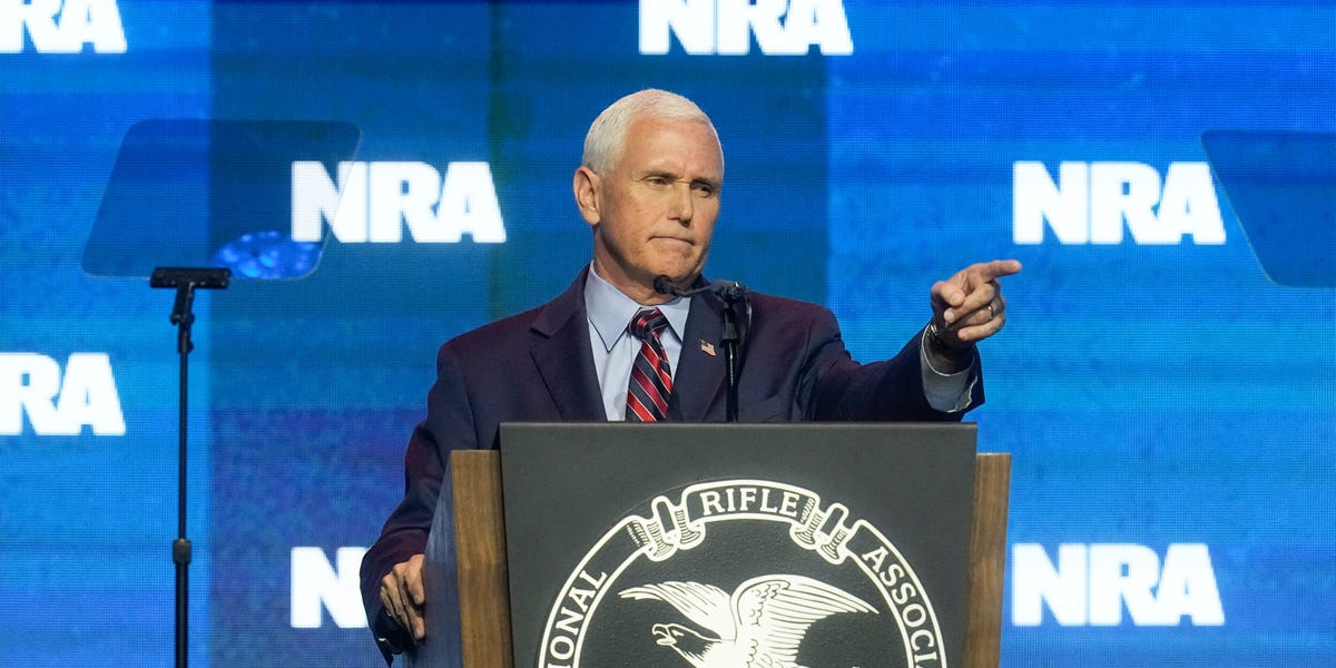Pence faces backlash at NRA convention in Indiana.
