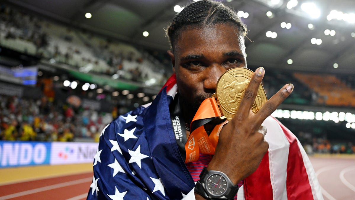 Noah Lyles dominates sprint double, while Shericka Jackson threatens world record