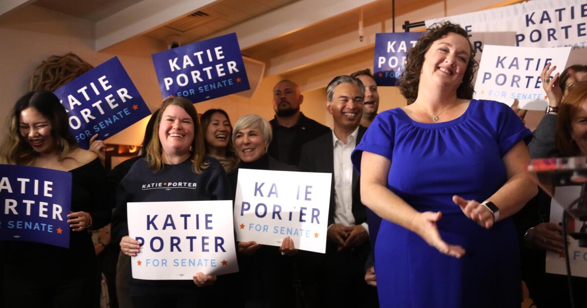 Featured image for Katie Porter Sparks Controversy with Election Rigging Claim