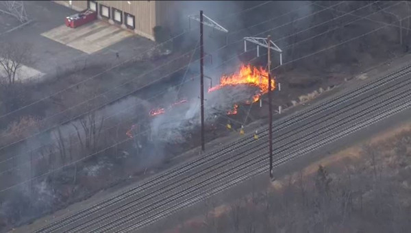 Featured image for Brush fires cause major delays for Northeast Corridor rail services.