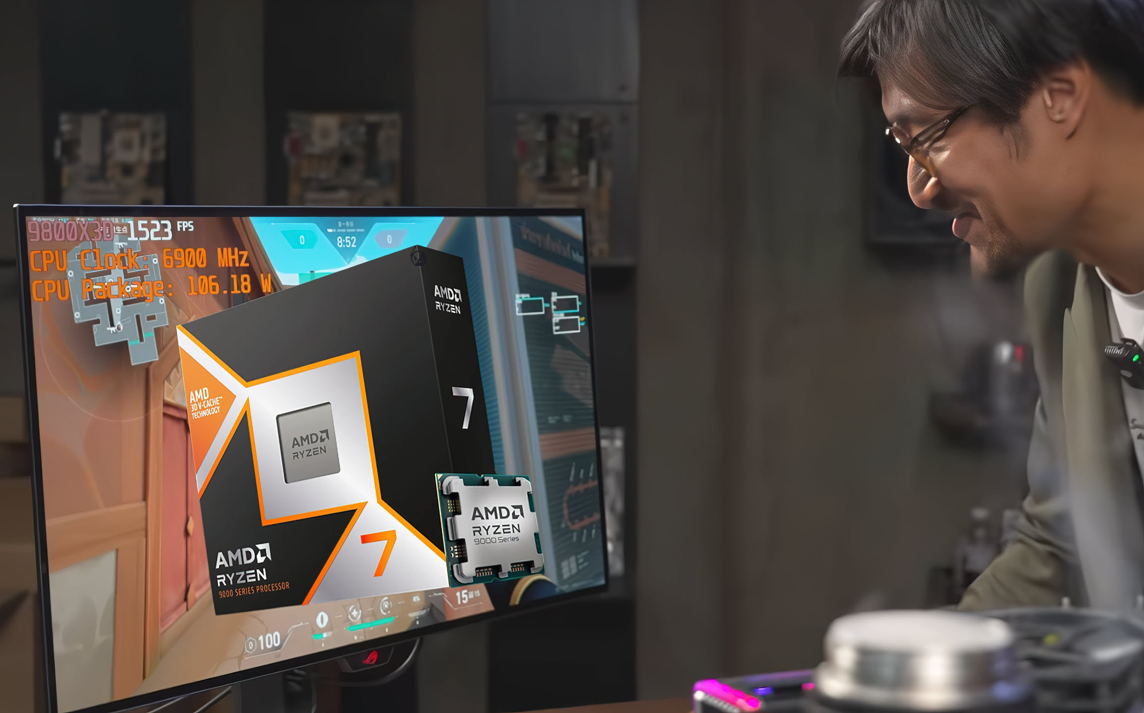 Featured image for AMD Ryzen 7 9800X3D: Gaming Powerhouse with 6.9 GHz Overclock and X3D Turbo Mode