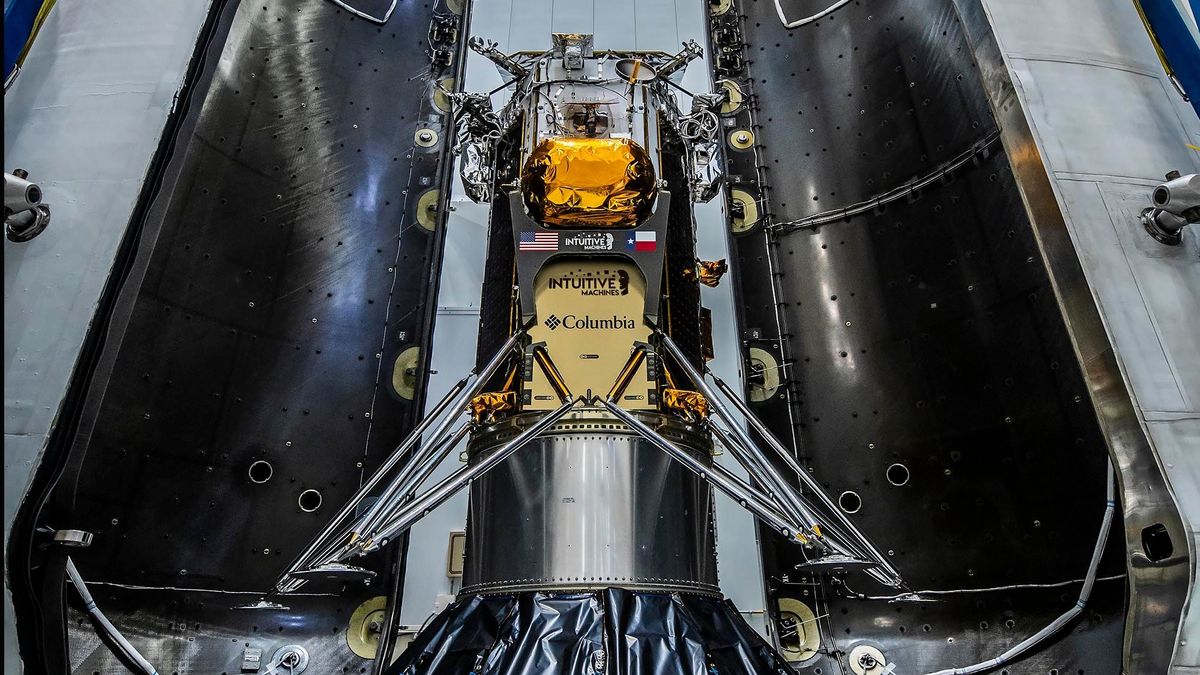 "SpaceX Successfully Launches Intuitive Machines Moon Lander on Valentine's Day 2024"