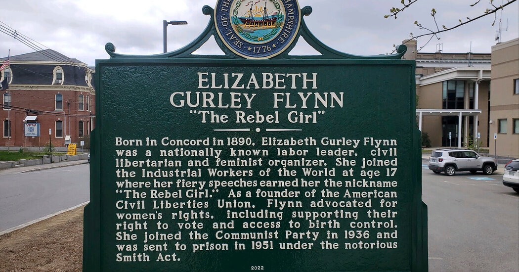 Controversy Surrounds Removal of Communist Labor Activist's Historical Marker in New Hampshire