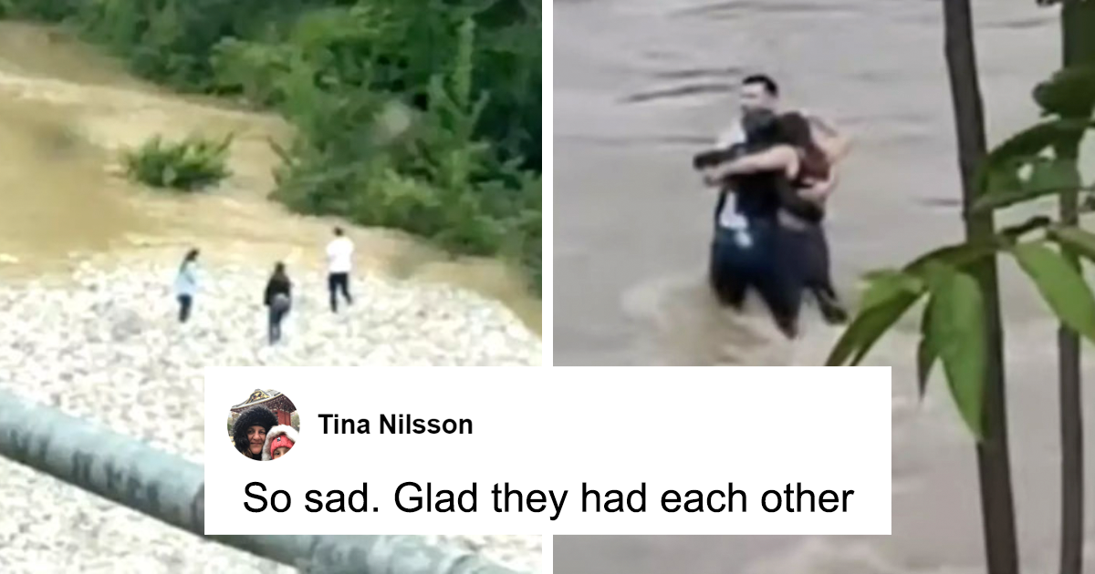 "Three Friends Embrace Before Tragic Italy Flash Flood"