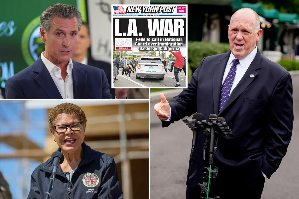 Featured image for Gavin Newsom and Karen Bass Face Federal Scrutiny Over Immigration and Law Enforcement