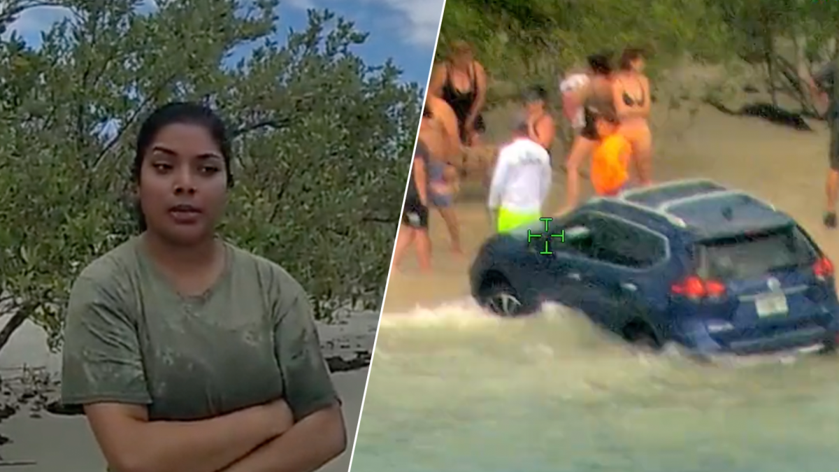 Florida Woman Charged with DUI and Reckless Driving After Speeding Through Beach and Plowing Car into Water