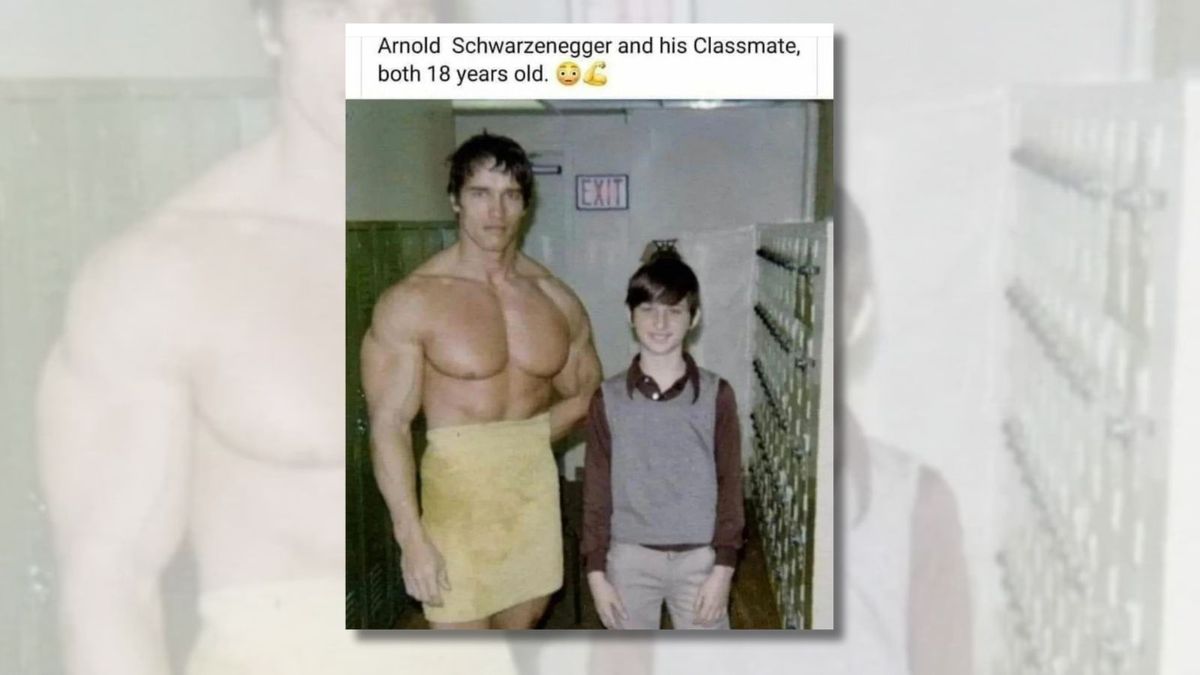 Featured image for "Debunking the Myth: Is the Photo of 18-year-old Arnold Schwarzenegger and His Classmate Authentic?"