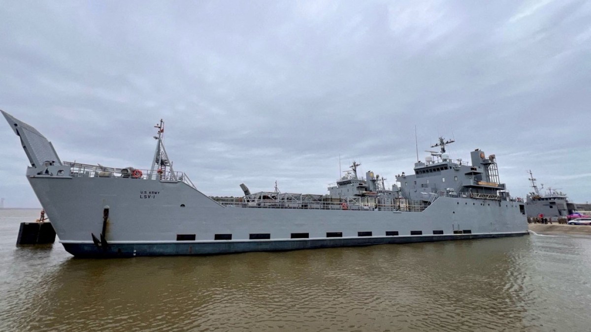 "US Military Ship Departs for Gaza to Build Temporary Port for Humanitarian Aid"