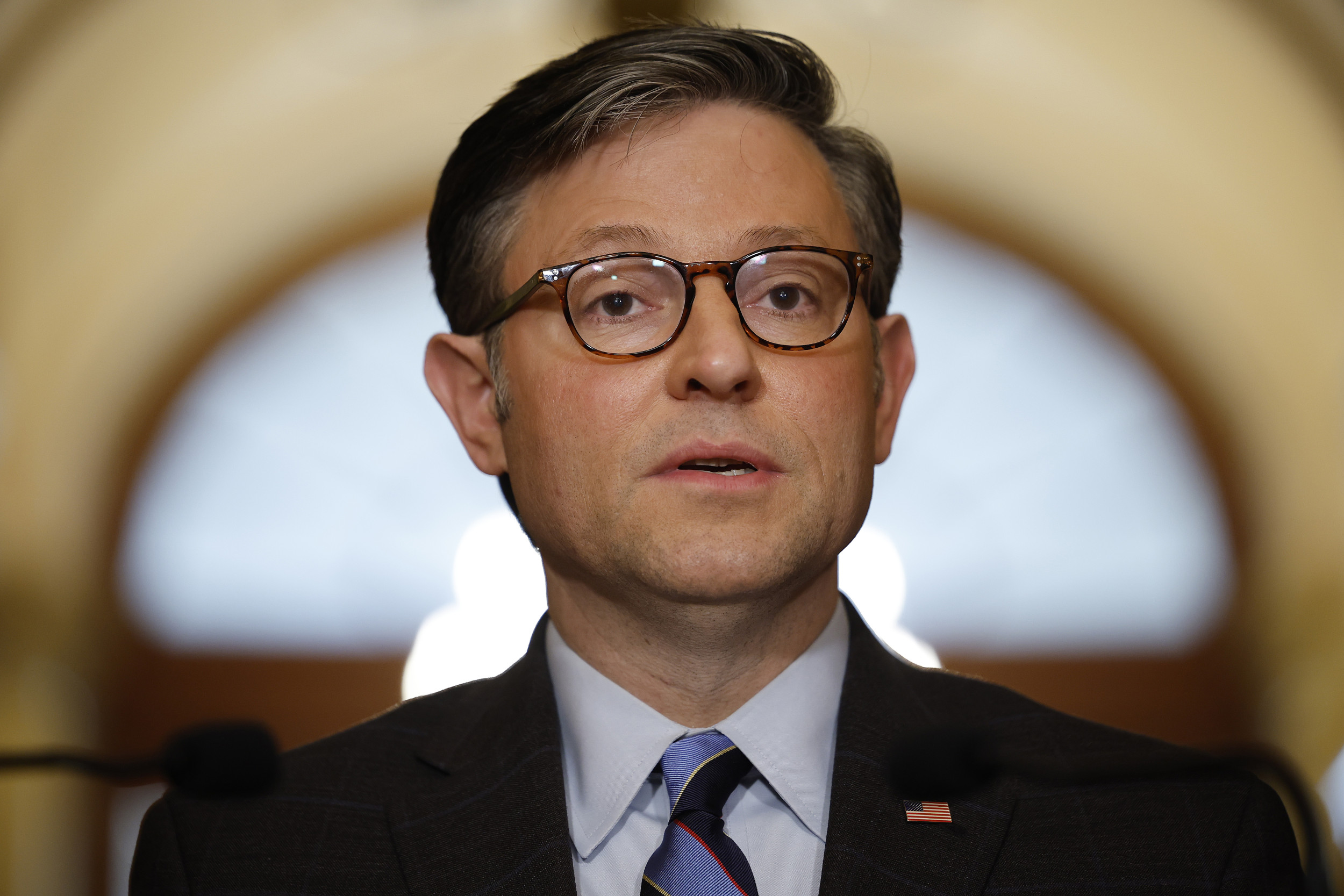 "Concerns Raised Over Mike Johnson's Remarks by Priest"