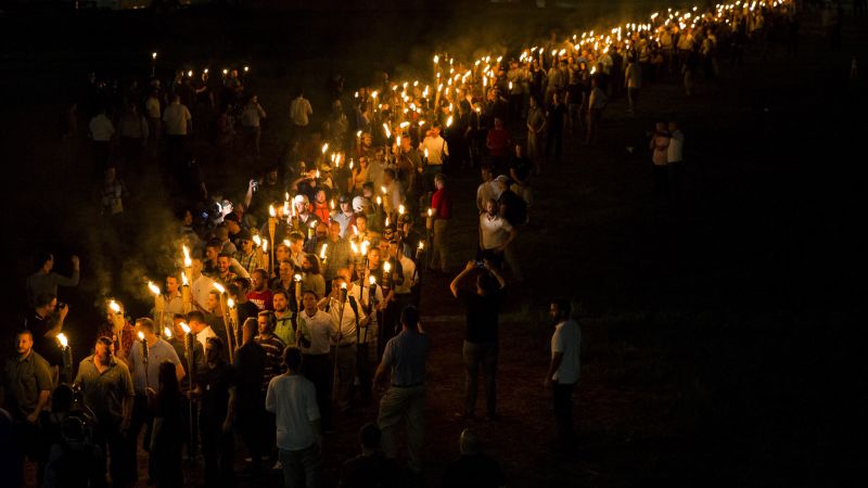 Multiple torch-carrying marchers indicted for intimidation at 2017 Charlottesville rally.