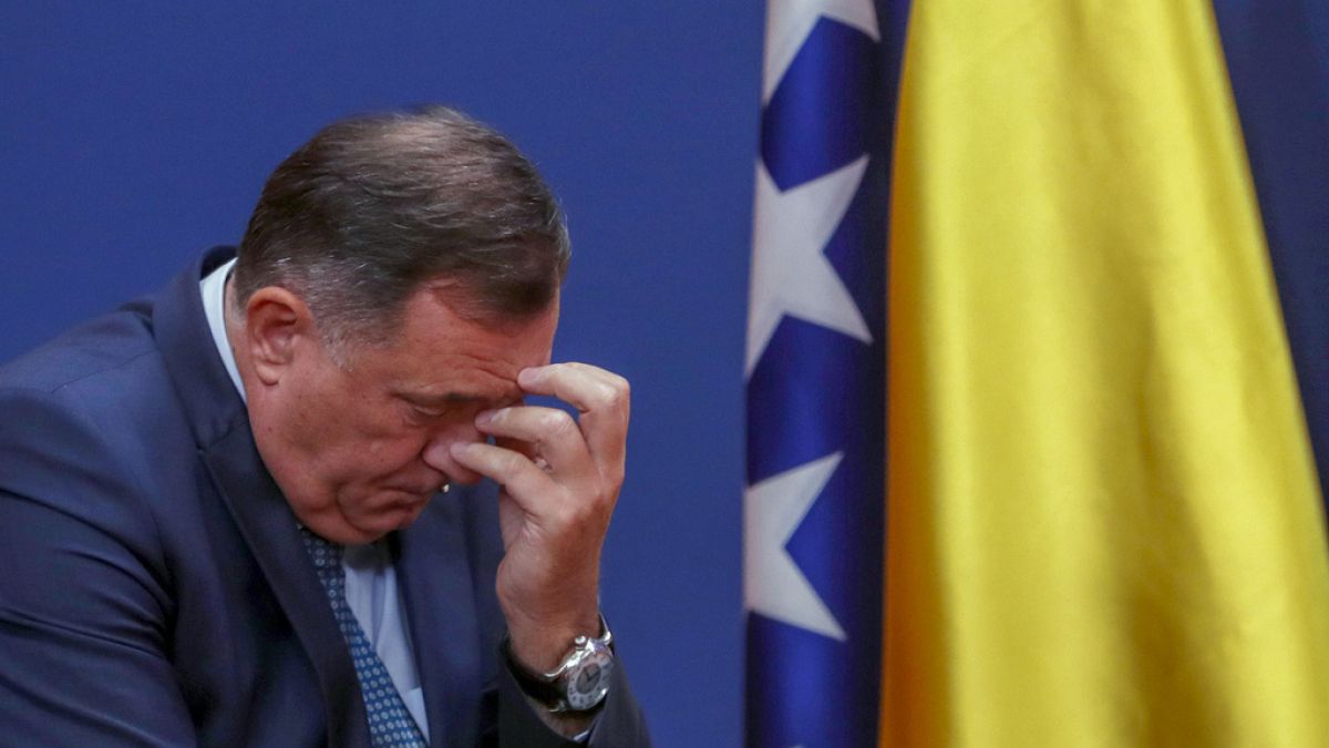 Featured image for "Bosnian Serb Leader Dodik Defies US, Threatens Secession Amidst Global Concern"