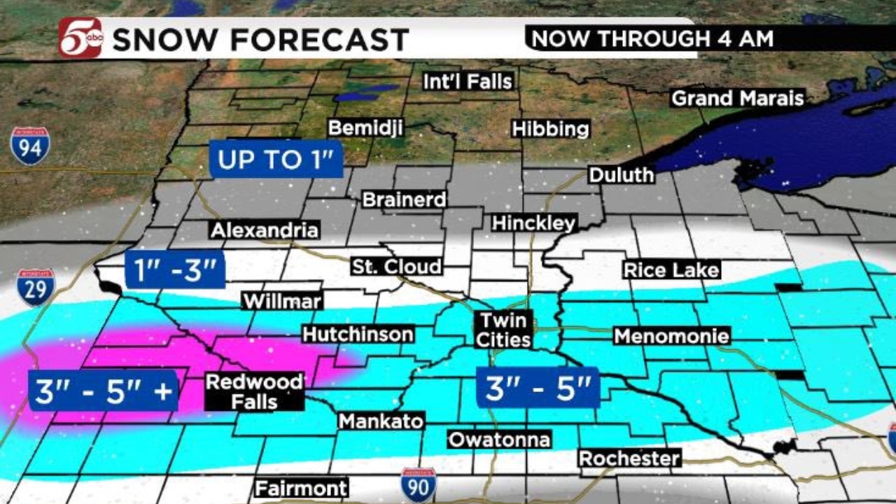 Valentine's Day Snowstorm Set to Hit Twin Cities