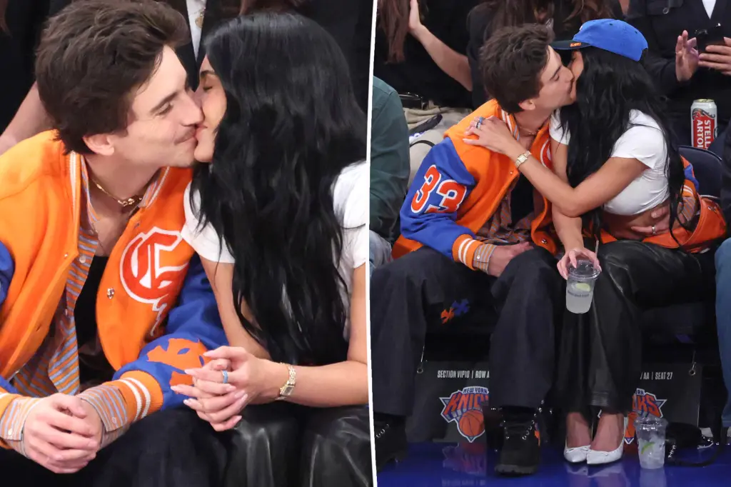 Featured image for Kylie Jenner and Timothée Chalamet Spark Romance Rumors at Knicks Game