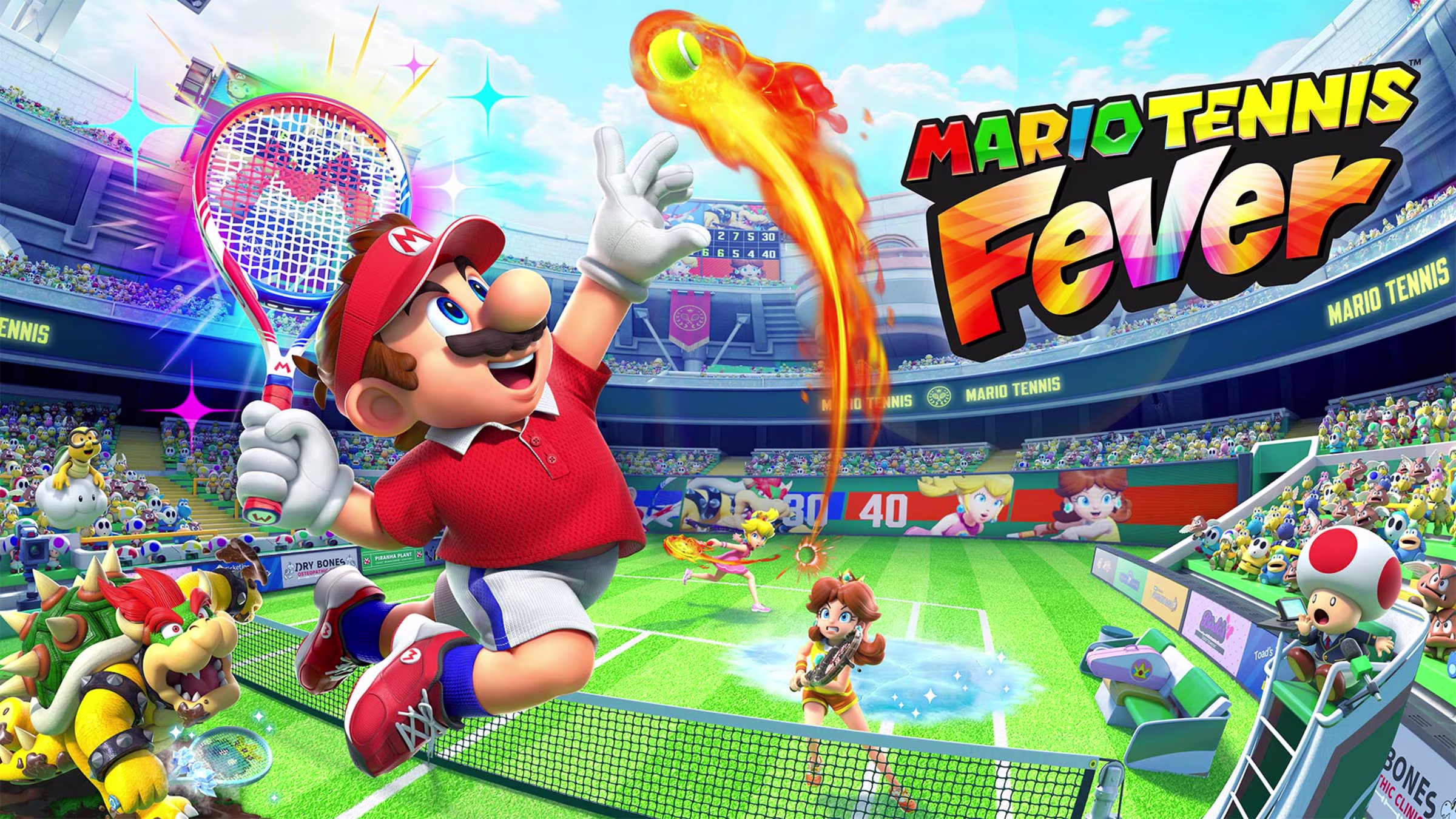 Featured image for Mario Tennis Fever Launches on February 12 with New Gameplay and Trailer