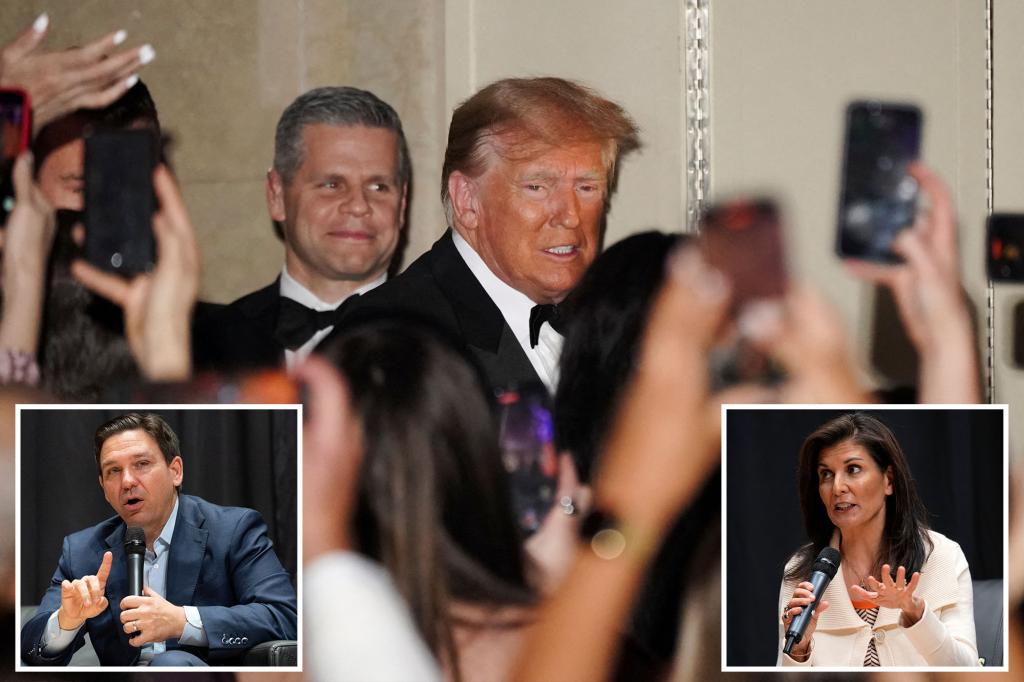 "Trump Dominates Iowa Polls, DeSantis and Haley Trail Behind"
