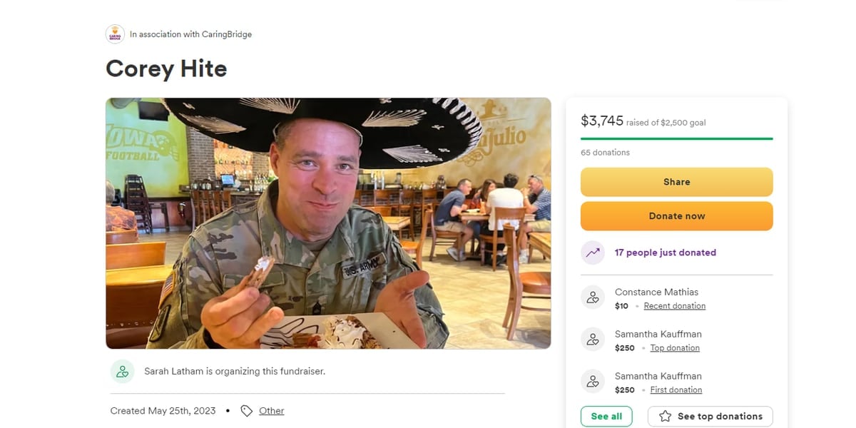 Featured image for Iowa National Guard Soldier Killed in Car Crash.