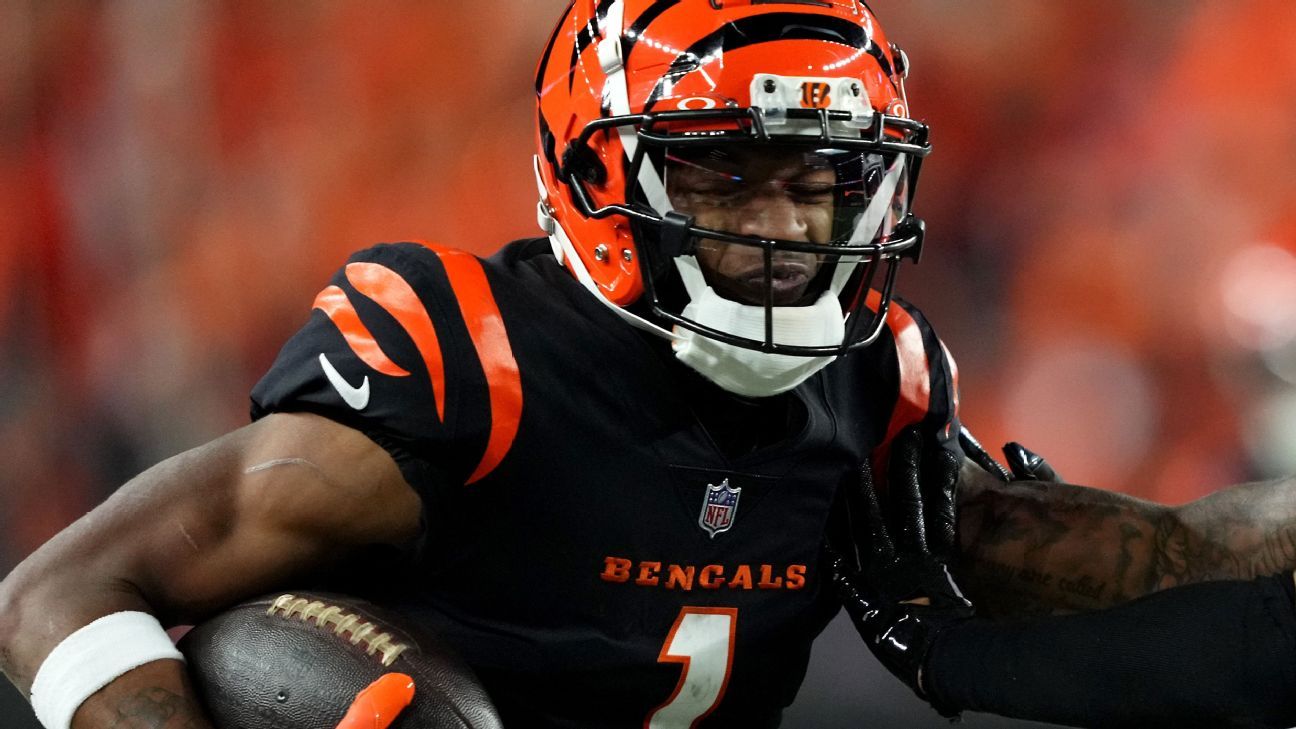 Bengals' Ja'Marr Chase and Tee Higgins face injury concerns ahead of Sunday's game