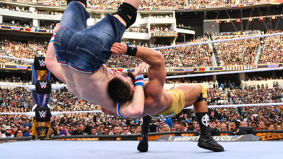 Austin Theory Claims Victory Over John Cena at WrestleMania 39