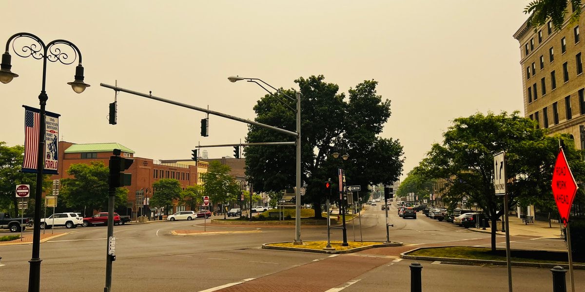 Wildfires in Canada cause poor air quality and school cancellations in upstate NY.