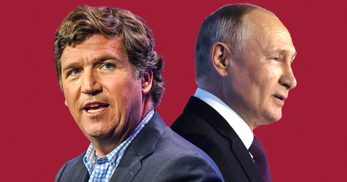 Featured image for "Tucker Carlson's Exclusive Interview with Vladimir Putin Sparks Tensions and Speculation"
